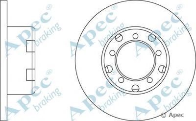 APEC BRAKING dsk544 -  Тормозной диск